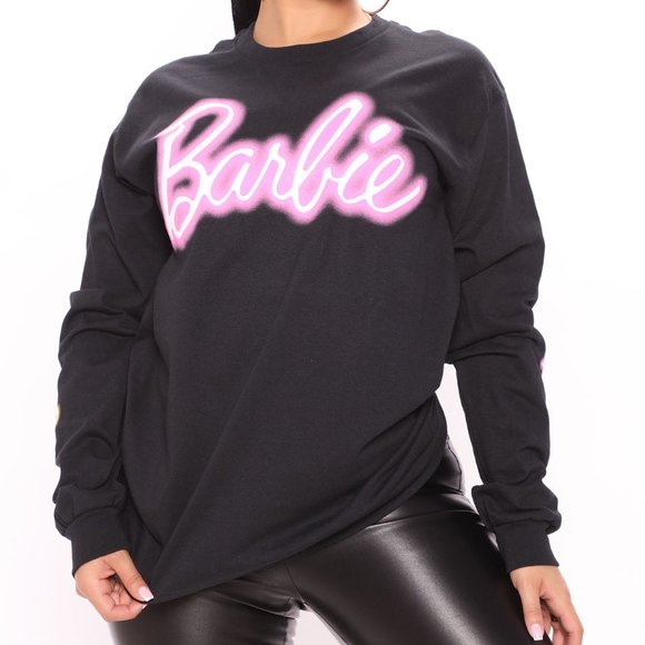 Fashion Nova Let's Go Party Barbie Long Sleeve Tee - Picture 6 of 9